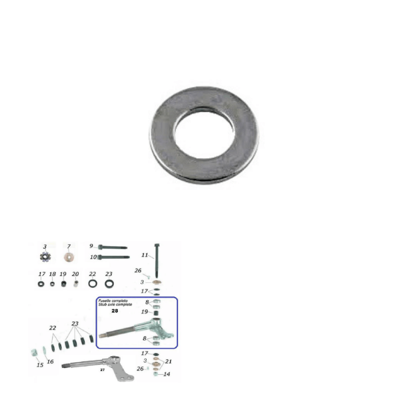 Spindle Spacer Retention Washer 17mm Spindle CKR CRG Racing Kart