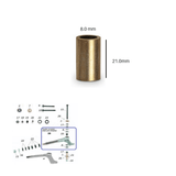 Internal Spindle Spacer 8 x 21mm CRG CKR Racing Kart