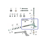 CKR 8mm Kingpin with 17mm Front Spindles & Spacers CRG CKR Racing Kart