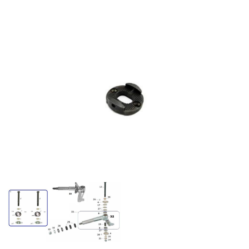 CKR Spindles & Components (10mm Kingpin)