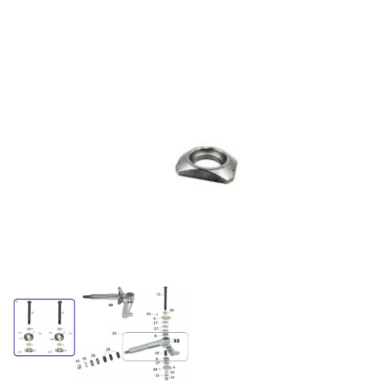 CKR Spindles & Components (10mm Kingpin)