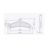 Birel-Bananana-Brake-Pads-Fits-Cadet-Comp-Kart