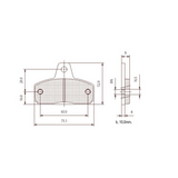 Birel _MBA_Tibi_Brake_Pads_75mm_Diagram