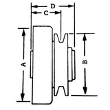 Comet 1" V-Belt Clutch