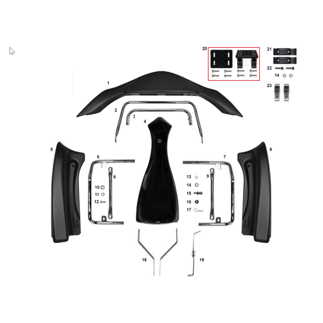 AFS.4498S-CRG-BODYWORK-MK-14-Mini-KG-side-fairing-MK-14-left