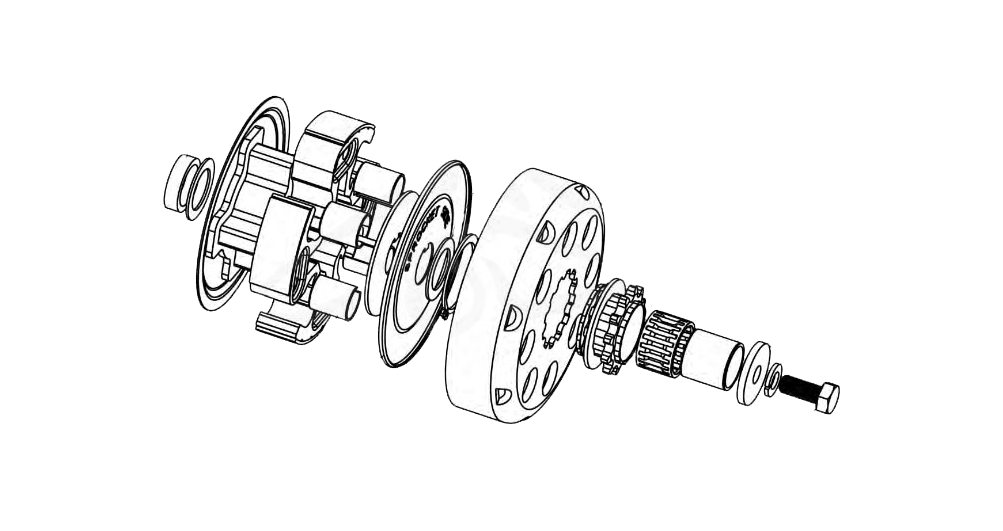 Hilliard Inferno Internal Clutch Spacer (Flame / Fire)