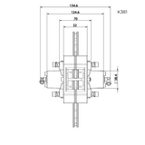 K381-Diagram-Brake-Caliper-Dual-Piston-Go-Kart-Hydraulic