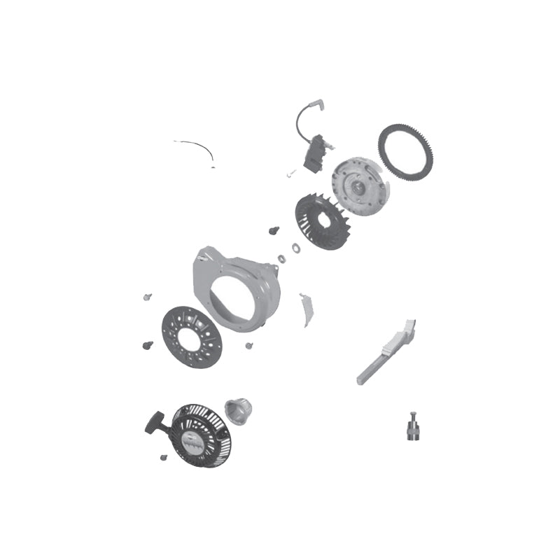 LO206 Housing & Flywheel Assembly