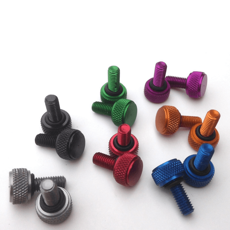 Anodized Knurled Beadlocks Go Kart Bead Locks and Wheel Accessories