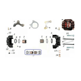 VEN05 Rear Brake Caliper Technical Diagram CKR CRG Kart