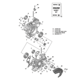 296160 31 | ENGINE GASKET SET ASSY. ROTAX