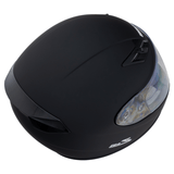 Zamp-FS-9-Solid-Motorcycle-Helmet-Matte-Black-Rear