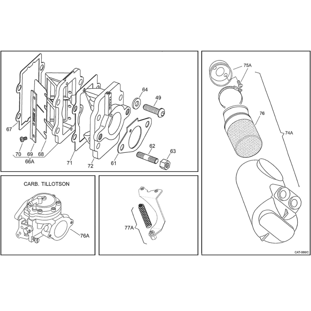 IAME-KA100-Intake-Parts