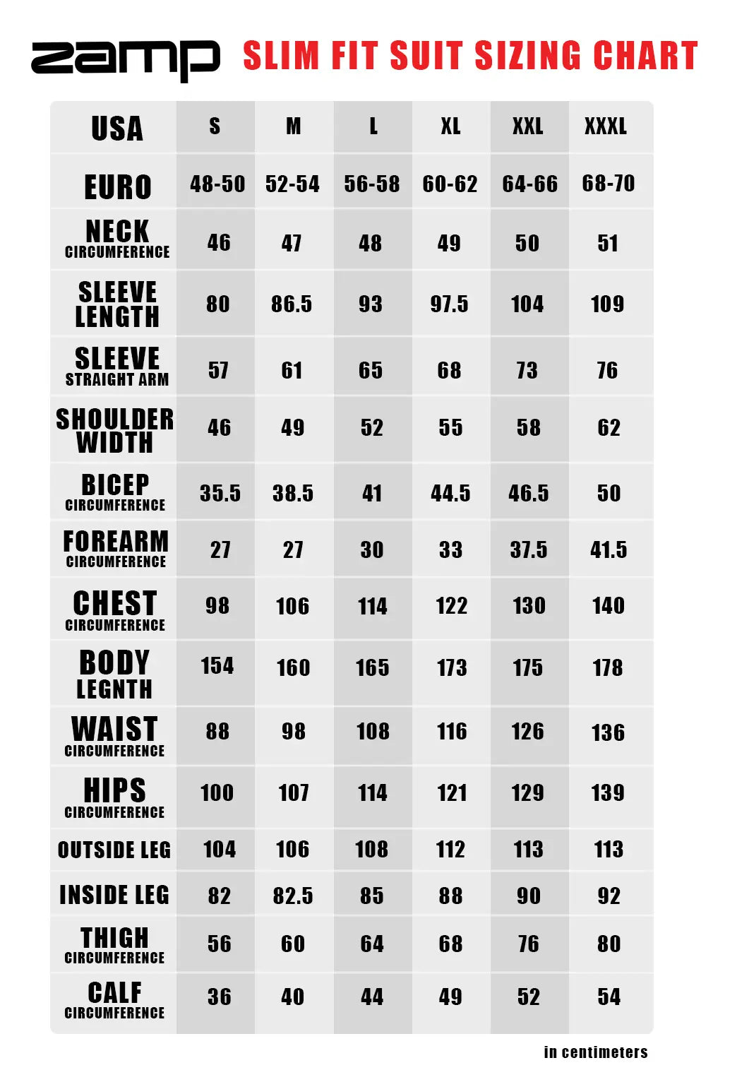 Point-Karting-Zamp-Slim-Suit-Sizing-Chart-1
