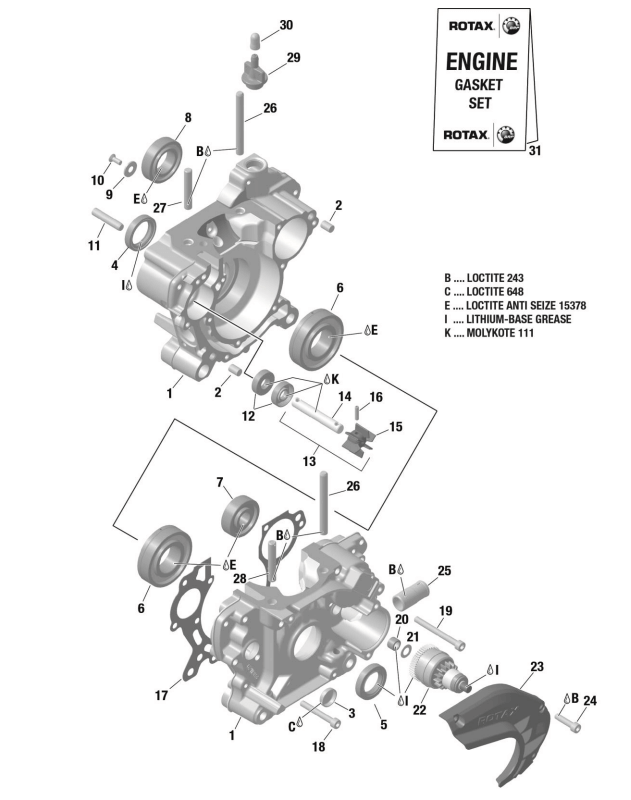 650494 17 | Gasket Rotax