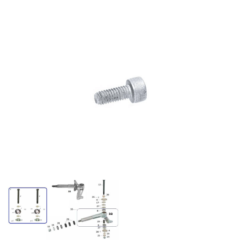 M4 Spindle Eccentric Grub Screw Allen Bolt for Sniper SA-1 System