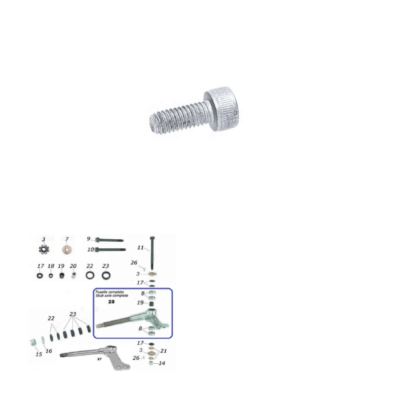 CKR Spindles & Components (8mm Kingpin, Non-Sniper)