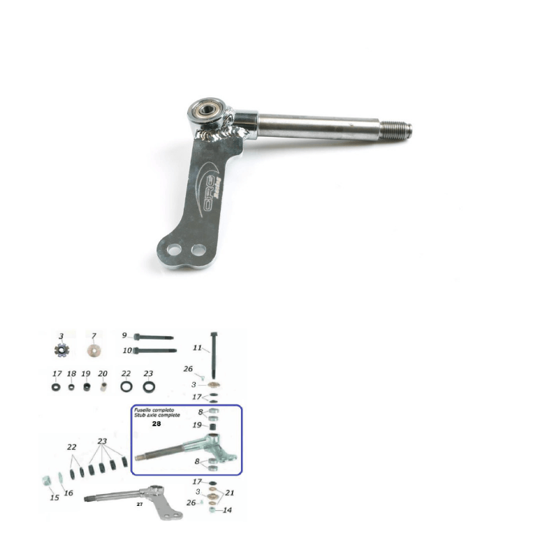 CKR Spindles & Components (8mm Kingpin, Non-Sniper)