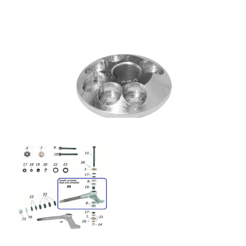 CKR Castor Eccentric 8mm Multi-Point Adjustment CRG CKR Racing Kart