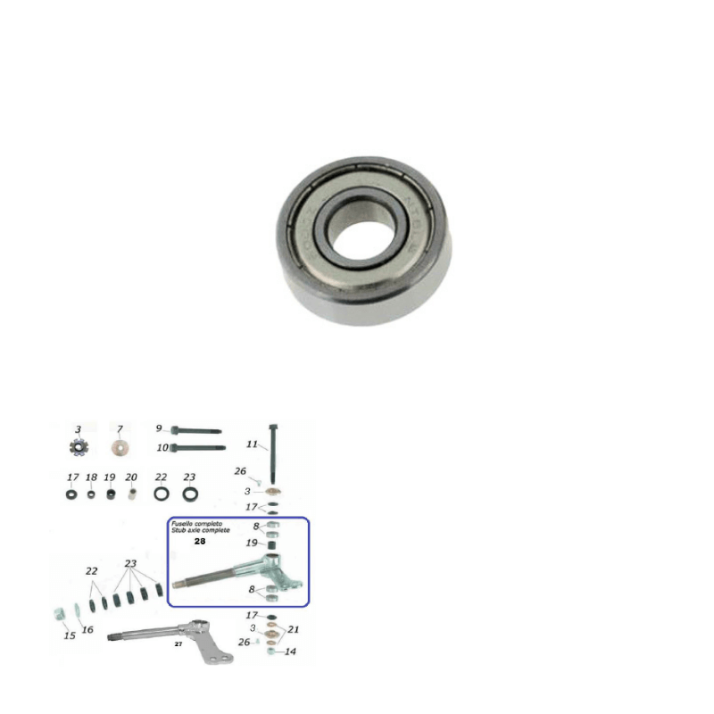 CKR Spindles & Components (8mm Kingpin, Non-Sniper)
