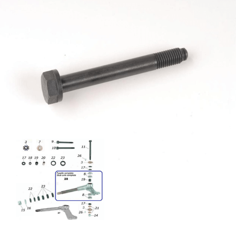CKR Spindles & Components (8mm Kingpin, Non-Sniper)
