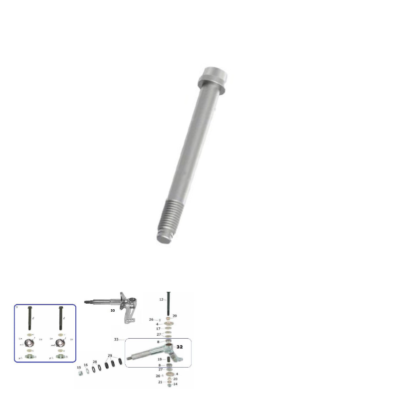 CKR Spindles & Components (10mm Kingpin)