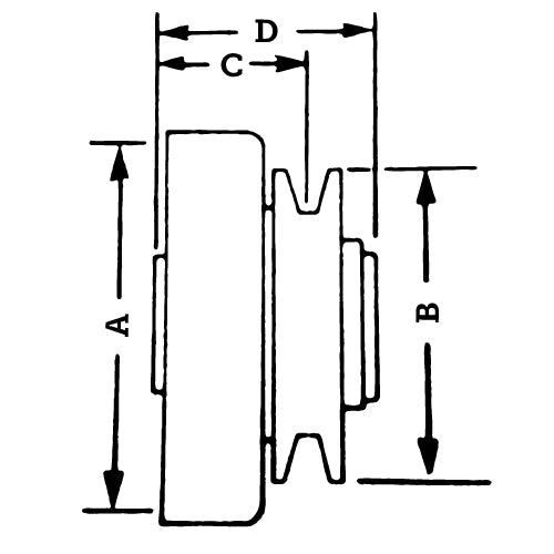 Comet 1" V-Belt Clutch