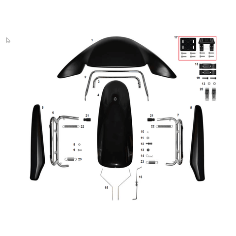 AFS.00503-CRG-Bodywork-mk-20-Fast-clamps-for-spoiler