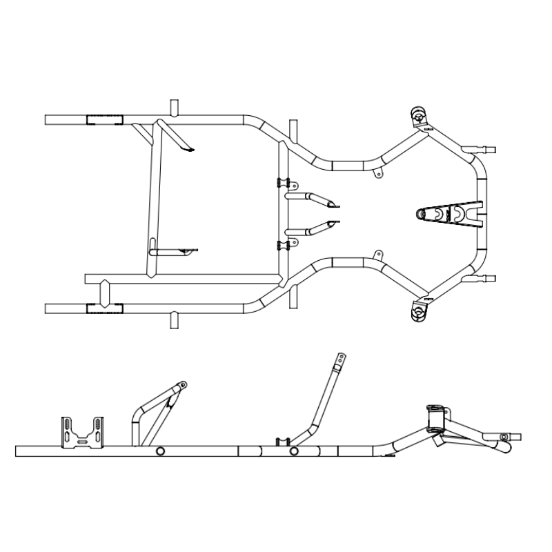 DR Mini MC-18 MK-14 Chassis (Bare Frame)
