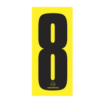 Go-Kart-Number-8-Adhesive-Yellow