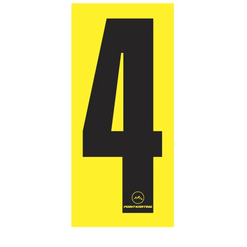 Individual Yellow Kart Numbers
