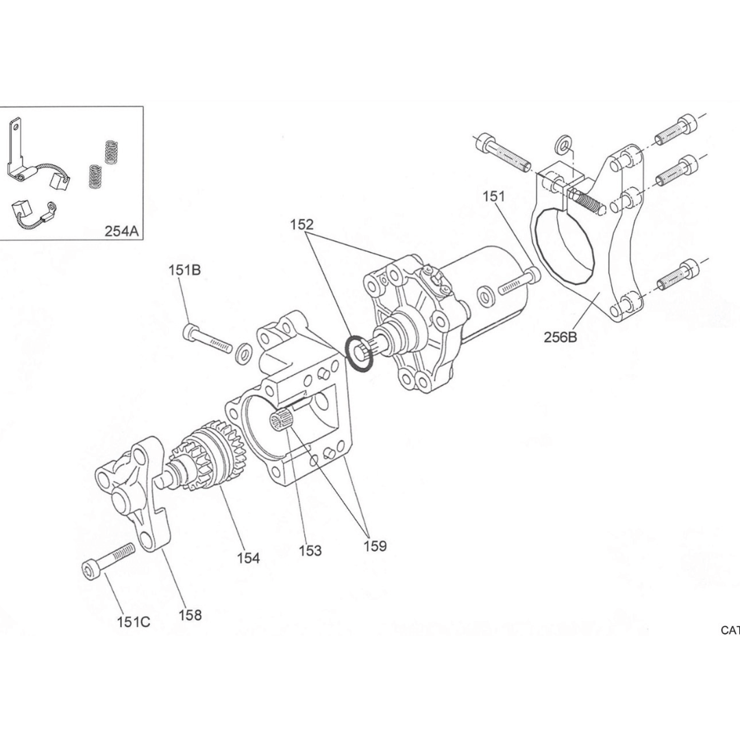 A-60870-Starter-Group-starter-bendix-cover