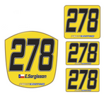 Kart-Number-Plate-Kit-Cadet-Yellow