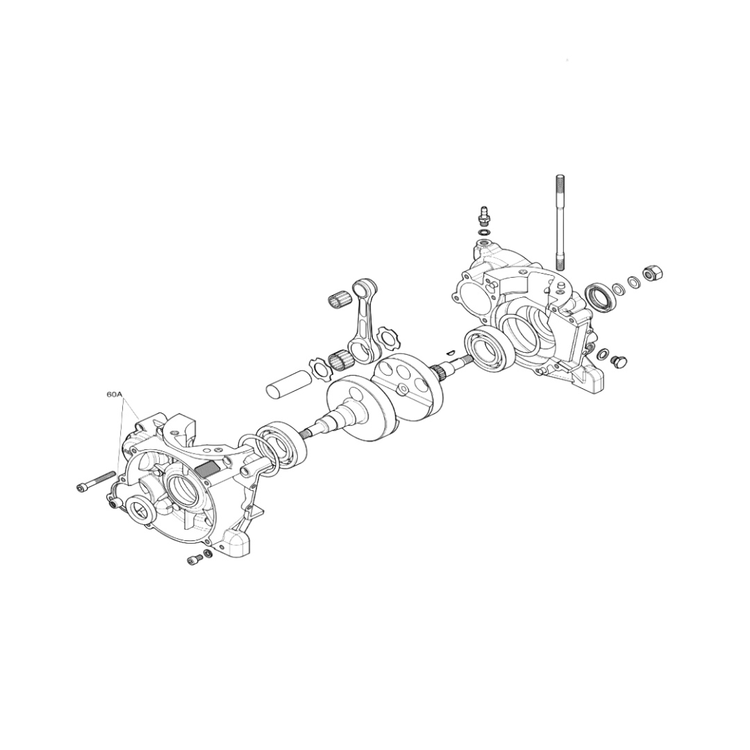 X30125485-C-Crankcase-&-Crankshaft-crankcase-w-cage-x-30