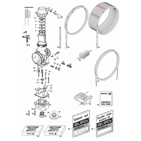 281885 16 | IDLE JET INSERT SET ROTAX