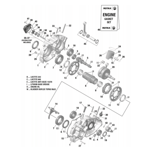 432330 7 | B. BEARING 6010 C3 50-80-16 ROTAX