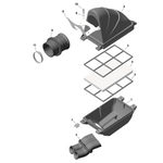 225025 5 | INTAKE SILENCER CASE, TOP ROTAX