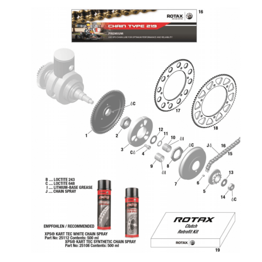627345 13 | Rotax-Kart-Clutch-Washer-Narrow