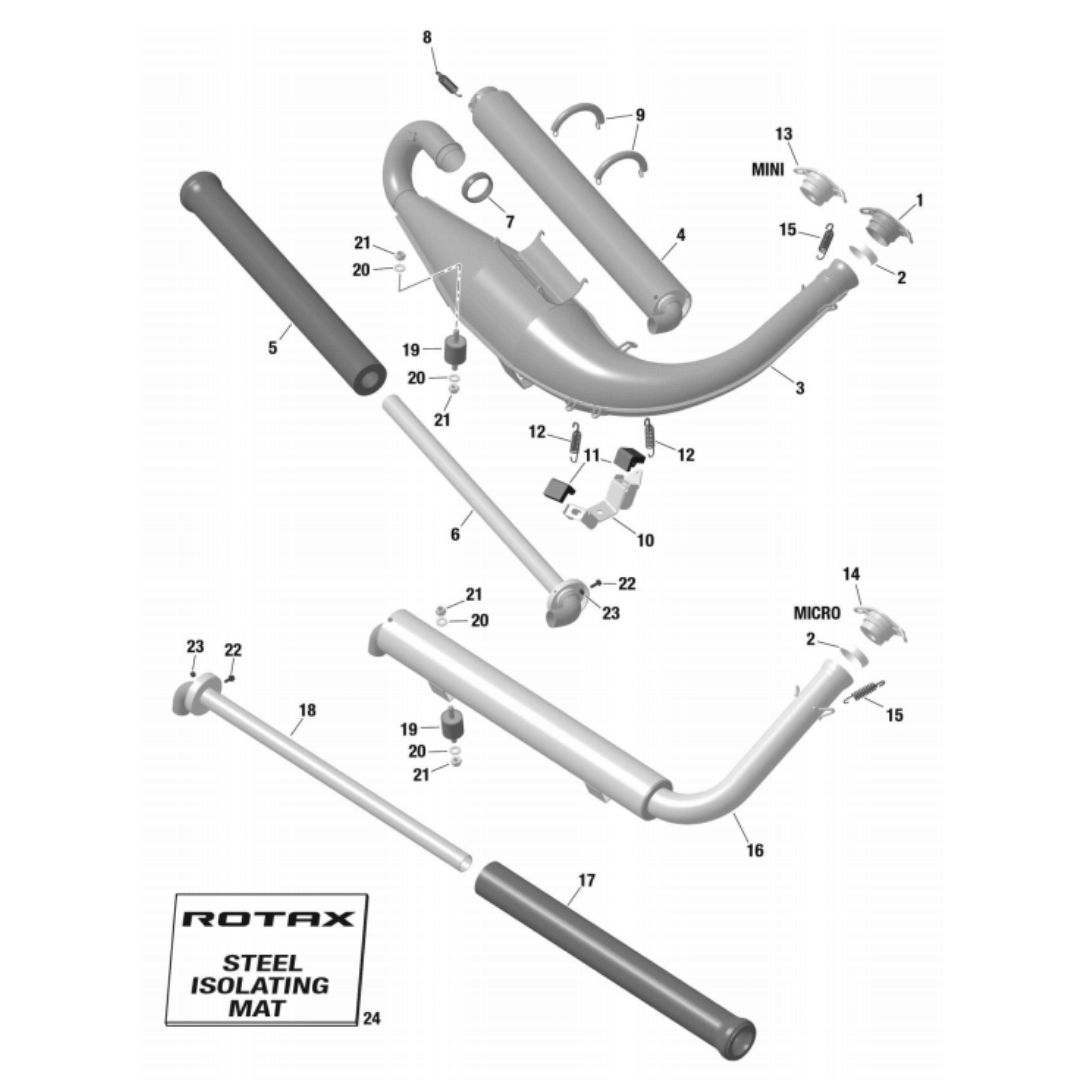 651071 10 | RETAINING PLATE ROTAX