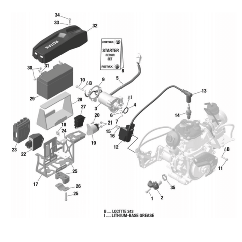 864950 31 | FLAT CONNECTOR ROTAX