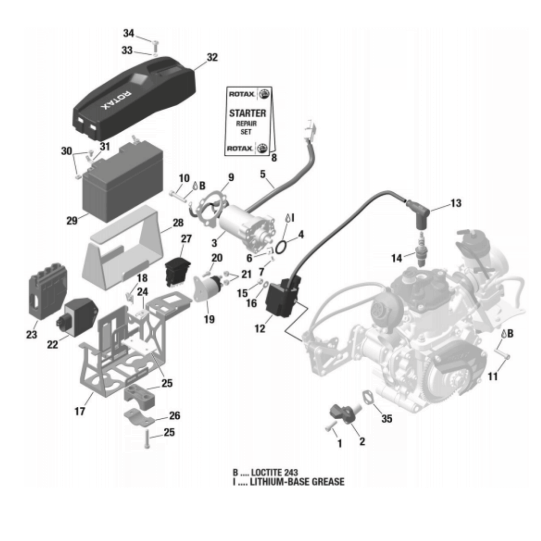 941250 1 | TAPTITE-SCREW M6X20 ROTAX
