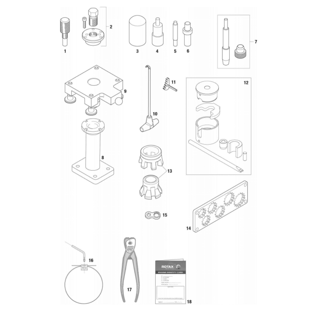 277381 1 | FIXATION TOOL FOR CRANKSHAFT ROTAX