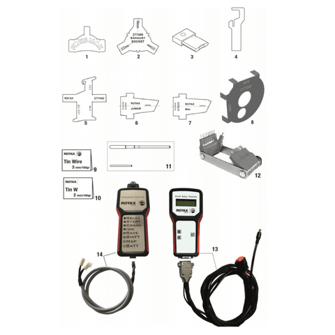 676240 6 | EXHAUST PORT TEMPLATE JUNIOR ROTAX