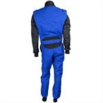 Zamp ZK-40 Adult Kart Race Suit Blue / Black-ZHZK40BBS