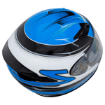 Zamp-FS-9-Graphic-Motorcycle-Helmet-Blue-Silver-Graphic-Rear