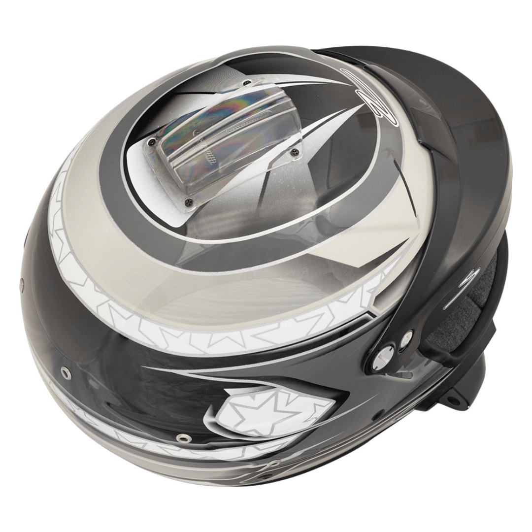 Zamp-RL-70E-Auto-Helmet-Gray-Light-Gray-Graphic