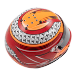 Zamp-RZ-62-Karting-Helmet-Red-Orange-Graphic-Rear