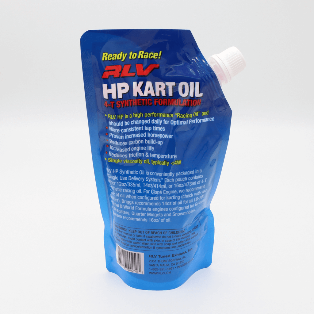 RLV HP Kart Oil, 4-T Synthetic Formulation - RLV
